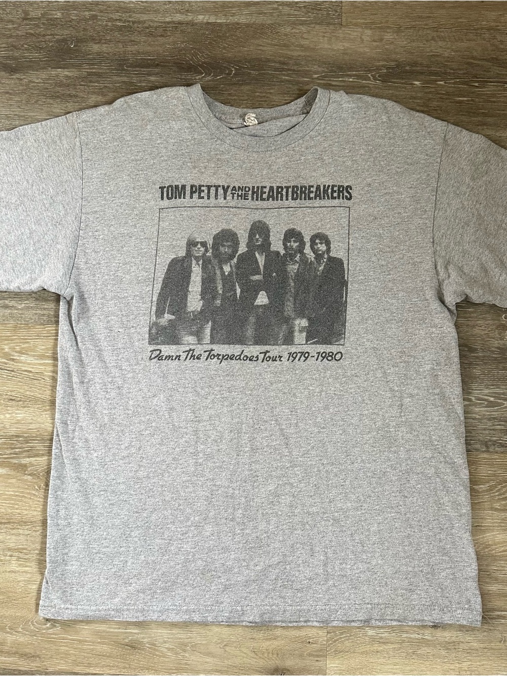 Tom Petty And The Heartbreakers Tour 1979-1980 Graphic Grey Shirt Size L